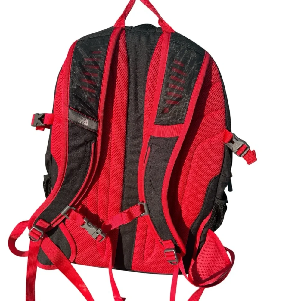 The North Face Muirs Red and Black Backpack